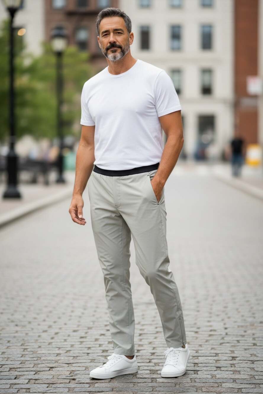 Everlane The Everyone Jogger Track Pant NEW Light Gray Unisex E2 Men XS Women S